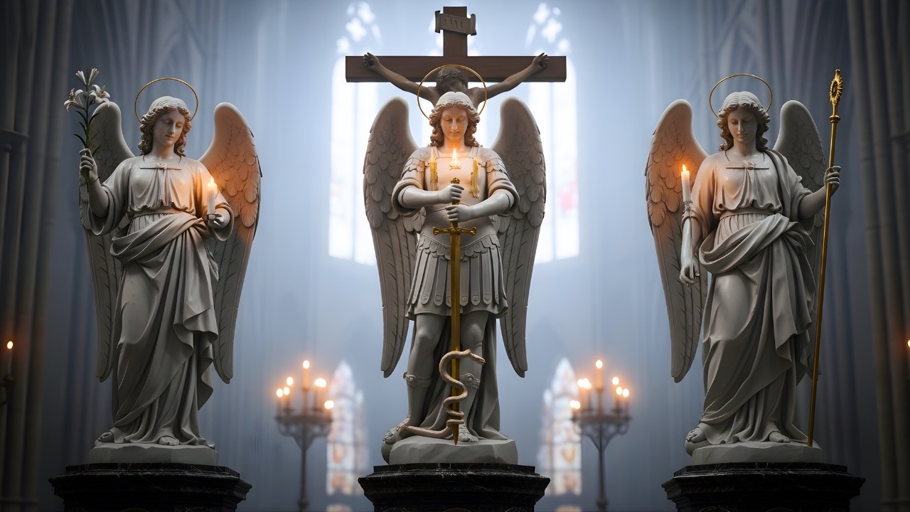 Invoke the Three Archangels | Gregorian Chant Prayer of Michael, Gabriel & Raphael