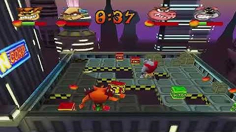 Crash Bash Walkthrough Part 33   Space Bash   Gold Relic