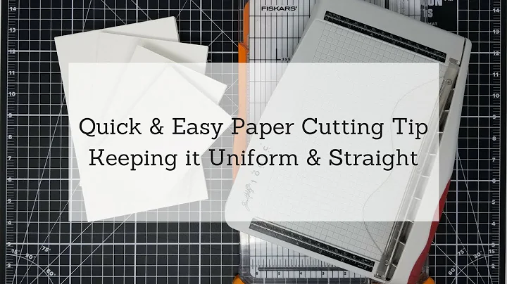 Quick & Easy Paper Cutting Tip // Keeping it Uniform & Straight