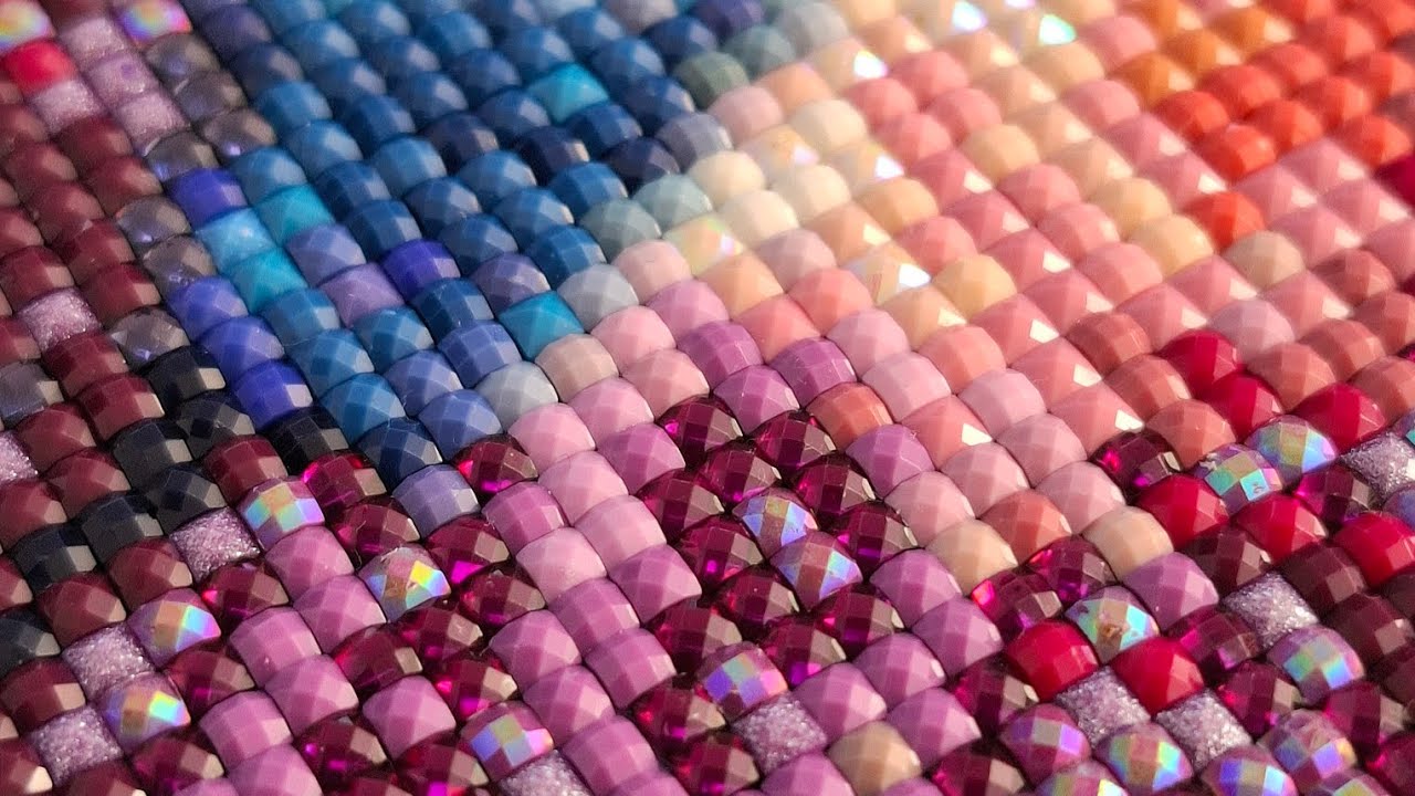 Super Satisfying & Relaxing ASMR Diamond Painting - DiaPop - No Talking - Real Time