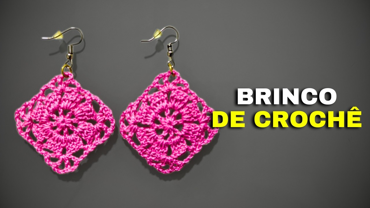 Passo passo: Brinco de Crochê