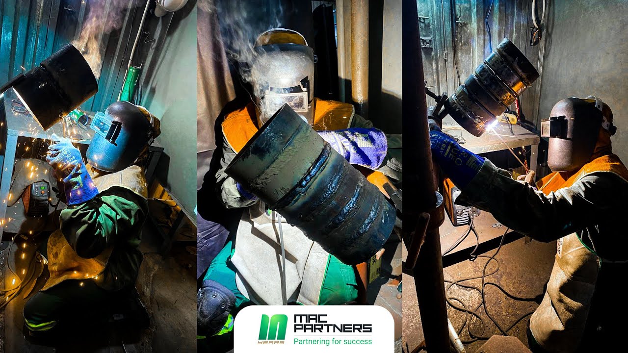 AngloGold Ashanti Siguiri Mine Trainees for Shielded Metal Arc Welding (SMAW) training to ASME IX 6G