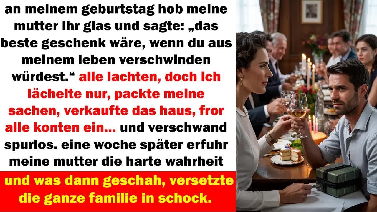 meine mutter wünschte sich, dass ich verschwinde – eine woche später bereute sie jedes wort