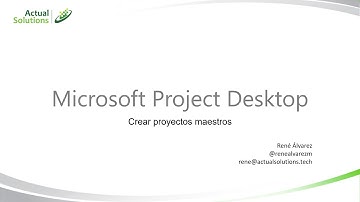 Proyectos maestros con Microsoft Project