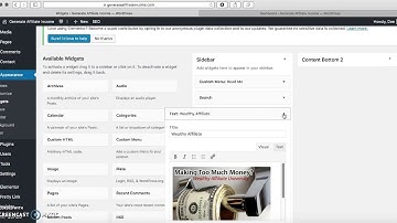 WordPress Website - How To Delete A Widget From Your Sidebar #websitetutorial #wordpress