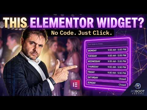 Create Professional Business Hours in Elementor in Seconds