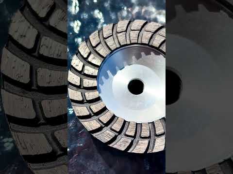 Алмазная чашка по бетону / граниту 100 мм х M14 с фланцем шлифовальная Турбо Pro TOMAX, видео 1