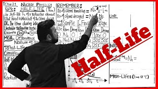 12th class Half-Life Physics lecture in Urdu | Half life Ch21 Nuclear Physics physics