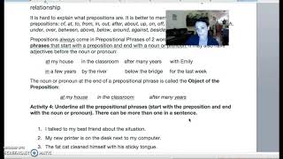 Modifiers Part 3: Prepositional Phrases