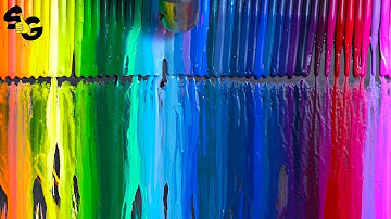 Very Satisfying and Relaxing Melting Crayons | ASMR