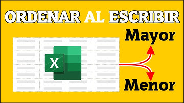 Cómo ordenar datos automáticamente al ESCRIBIR  - 2 Métodos