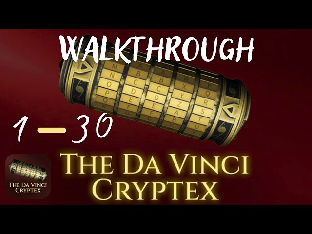 The Da Vinci Cryptex Levels 1-30 - Full Game Walkthrough ♥ 