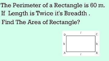 Q.1The Perimeter of a Rectangle is 60 m.If Length is Twice it