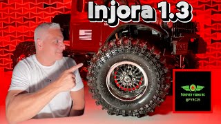 New Injora 1.3 wheels and tires.