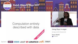 Using Onyx in Anger: Simon Belak Profile