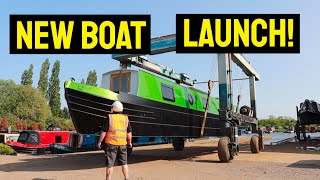 It's launch time for Our Brand New Electric Hybrid 60' Narrowboat! Ep167