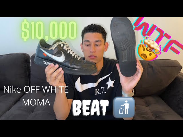 $10,000 BEAT BLACK AIR FORCE? Nike Air Force 1 '07 OFF WHITE x MoMA  Unboxing 