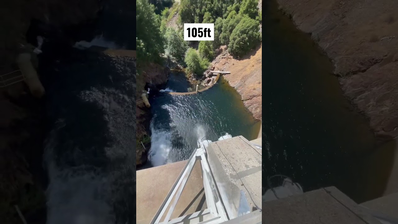 105ft dam cliff jump