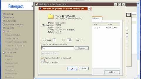 Configure Backup Sets in Retrospect for Windows