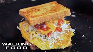 가성비 최고! 2000원 토스트 Korean street toast / 석계역 미스터버거 / Korean Street Food