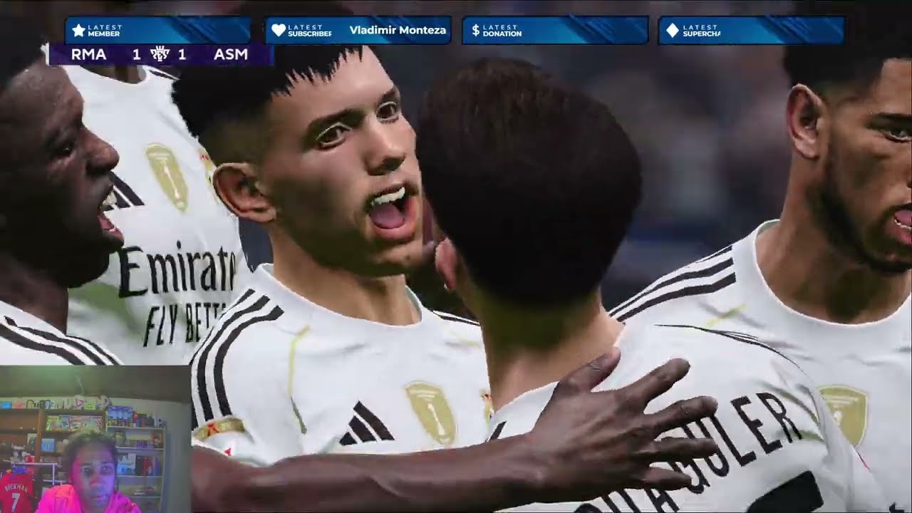 real madrid vs AS monaco LIVE UCL pes21 efootball UEFA champions league