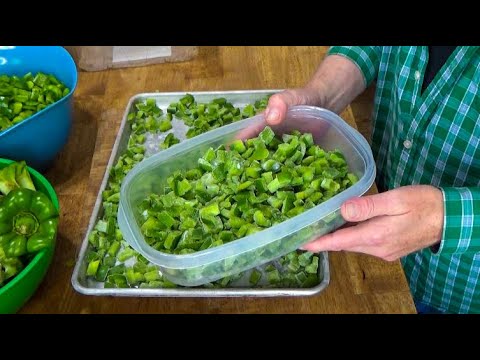 Video: How To Freeze Bell Peppers