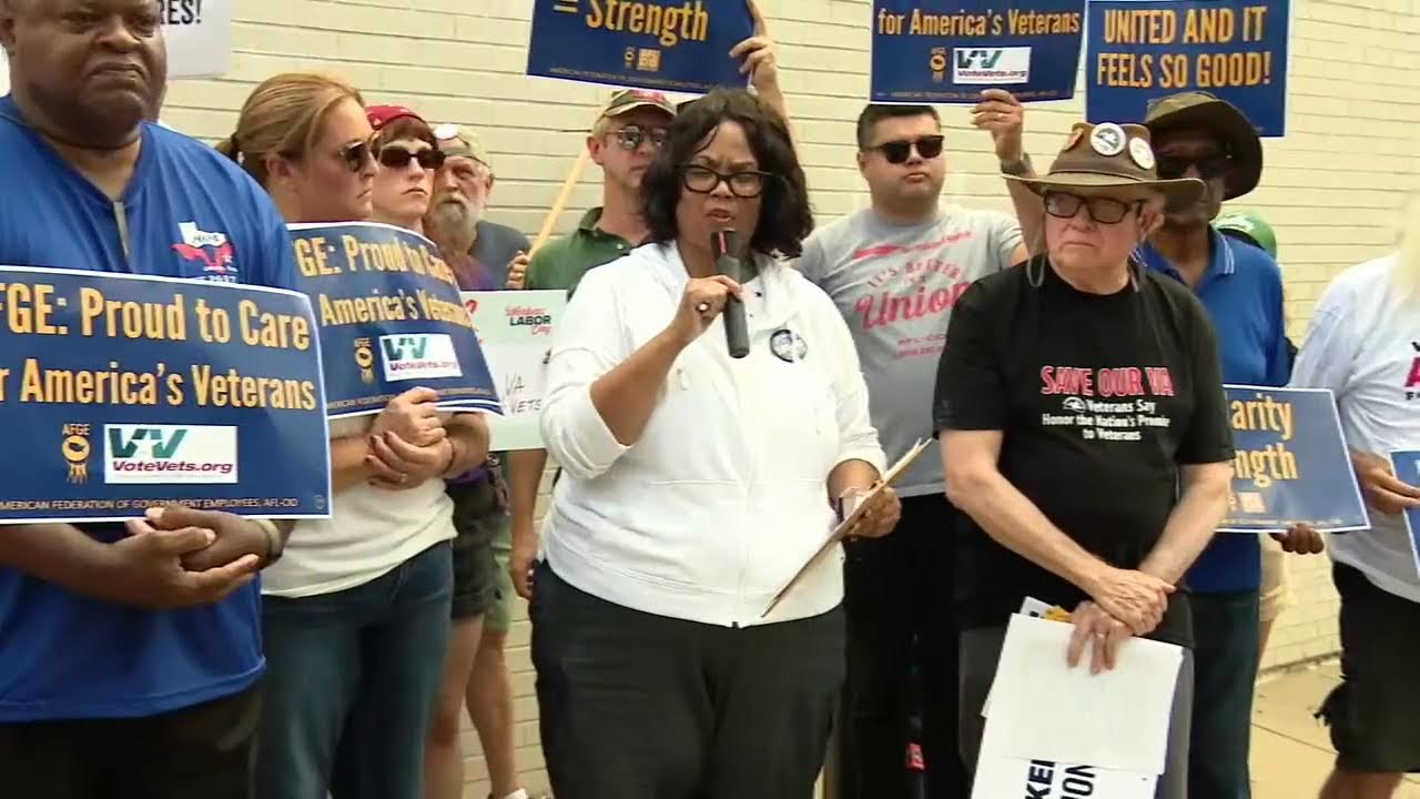 Veterans rally for Trump admin to bring back collective bargaining rights