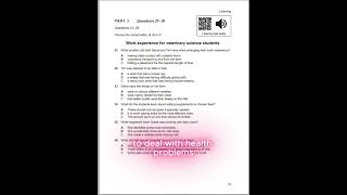 CAMBRIDGE IELTS 17 LISTENING TEST1 PART 3
