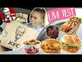 OHA! 😋 ALLES bei KFC probieren! Besser als Mc Donalds & Burger King oder doch  👎🏻 ? LIVE TEST🍔🍫