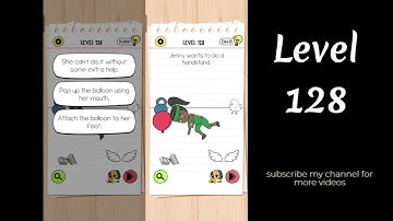 Brain Test 4 Level 128 Jenny wants to do a handstand.