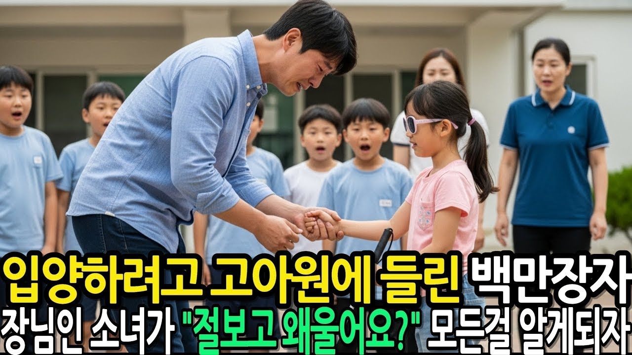 입양하려고 고아원 들린 백만장자, 갑자기 장님인 소녀가 바지를 붙잡고  익숙한 냄새가 나요   난 단숨에 알수있었다  태어나자마자 부모님이 보육원에 버렸던 내딸이란사실을…