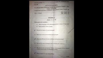 braou English sem 2 previous question paper #sem2 #braou #english foundation course