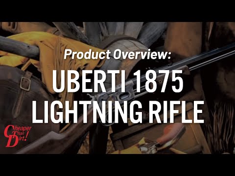 Visit us: bit.ly The Colt Lightning Rifle, introduced in 1884, was chambered in .44-40, the most popular pistol round offered for Colts 1873 single action revolvers. Colt followed with Lightning Rifles in three different frame sizes, to accommodate a wide range of cartridges, from .22 caliber to .50-95 Express. Known for its speed, the Colt rifle could beat any Winchester. Samuel Colt used to say, Nothing is faster than Lightning. More than 185000 of the Colt rifles were manufactured, but a new one hadnt been made since 1904... until now. The Lightning Rifle by Uberti is an exact replica of the original Colt Lightning, but will safely stand up to modern ammunition because its made with modern steel and todays manufacturing techniques. The Lightning Rifle is available in .45 Colt or .357 Magnum, all with luster-finished satin walnut stocks and your choice of blued or color case-hardened receivers. Visit us: bit.ly