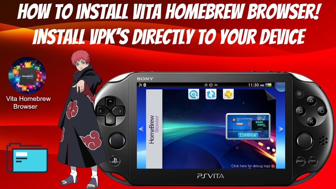 How To Install Vita Homebrew Browser Install Vpk S Directly To Your Device 3 60 3 73 Henkaku Youtube