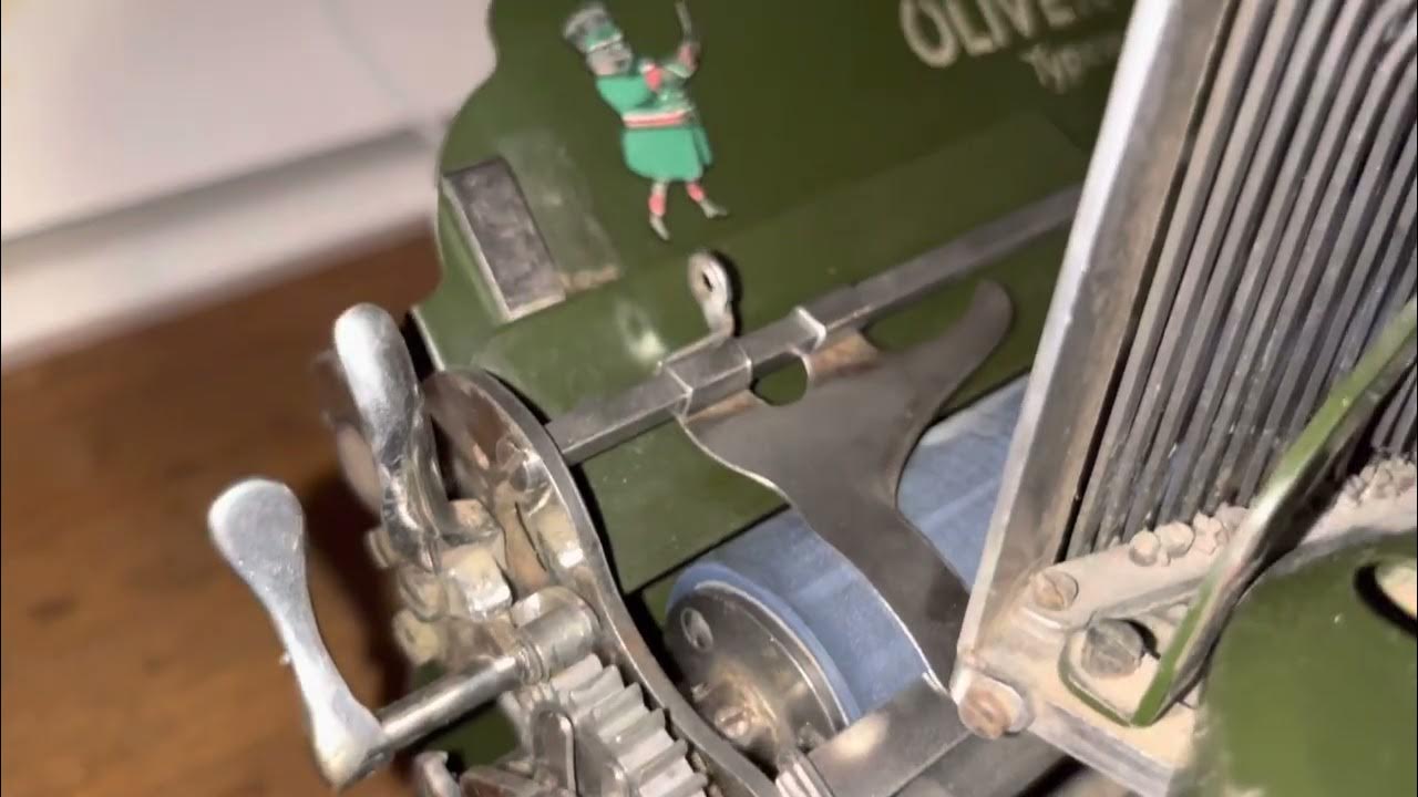 Oliver Typewriter Drawband Show and Tell YouTube