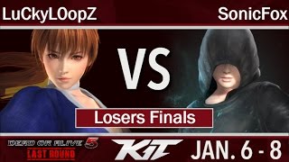 KIT17  - F3 | LuCkyL0opZ (Kasumi) vs Echo Fox | SonicFox (Phase 4) Losers Finals - DOA 5