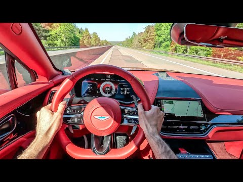 NEW Aston Martin DBX 707 POV Drive! 310 KPH Top Speed 707 HP BEAST! on the German Autobahn