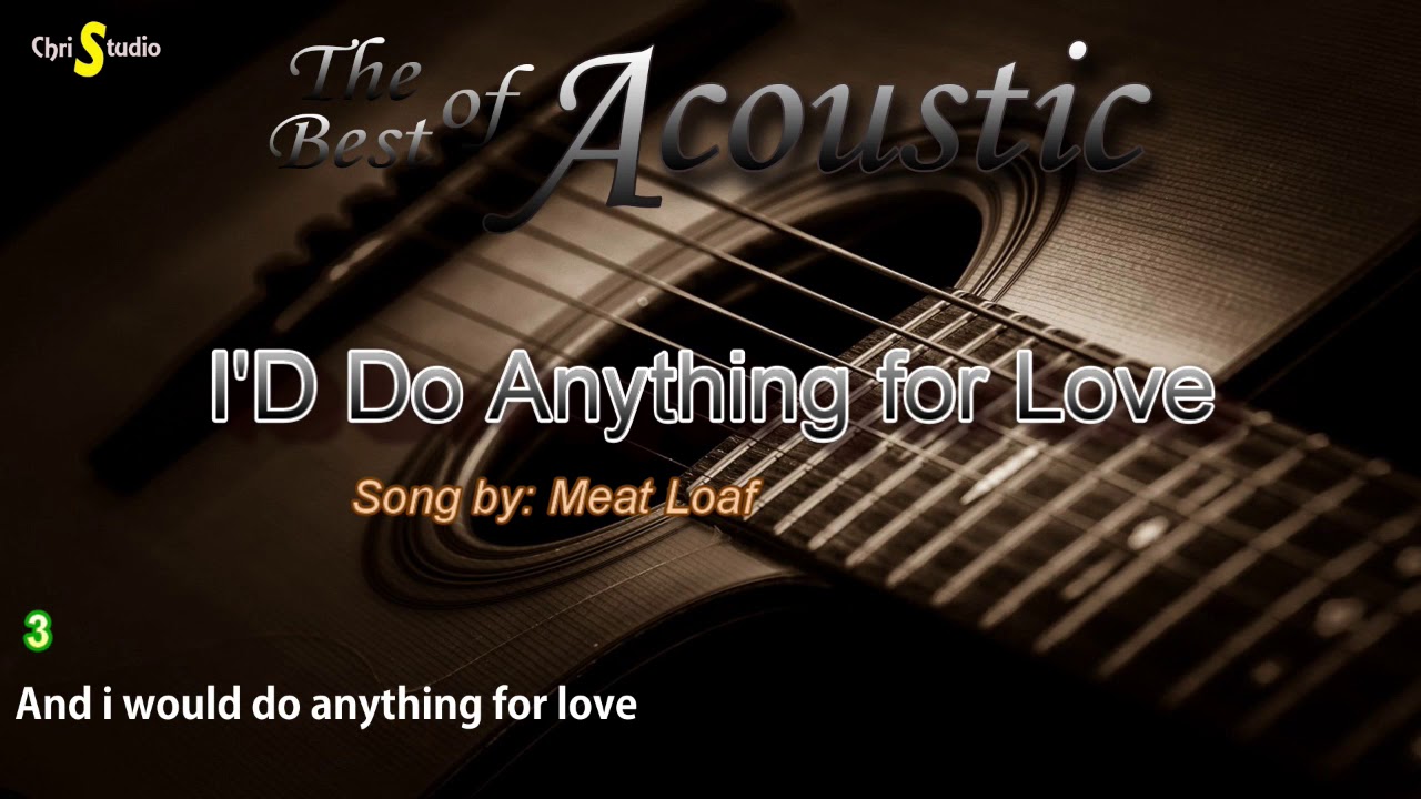 I'd Do Anything For Love Karaoke Style Lyrics Video ( Song by Meat