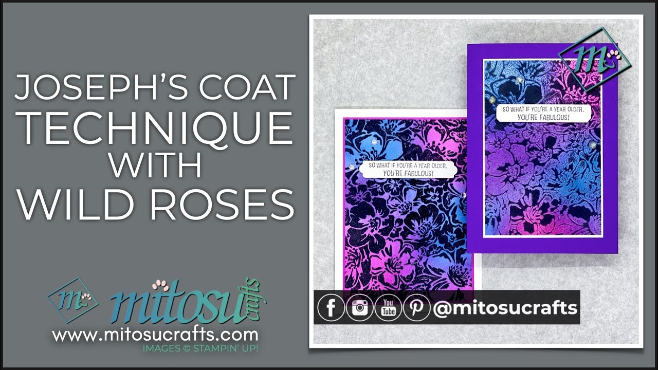 How To Create Cards with Joseph's Coat Technique, Ink Blending Brushes ...
