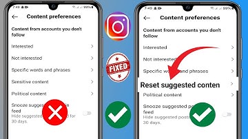 How To Fix Instagram Reset Algorithm Option Not Showing || Reset Suggested Content Not Showing
