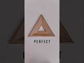 amazing technique of measuring precision triangular pieces #tricks #woodworking #ideas