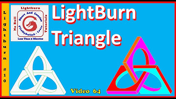 Lightburn how to draw a simple triangle using the polygon tool - quick and easy