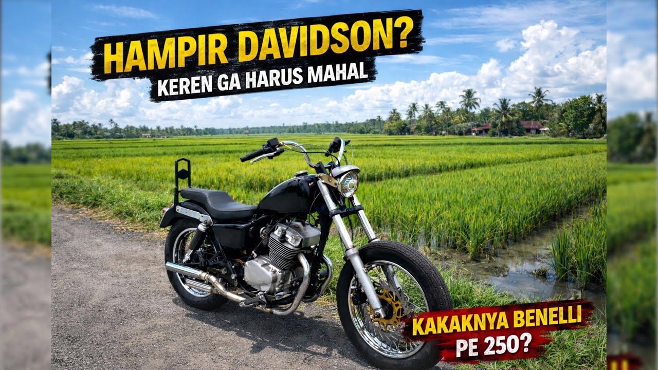 REVIEW SANEX QJ250 / BENELLI PE250 CUSTOM ALA HARLEY | SIMPLE & CLEAN