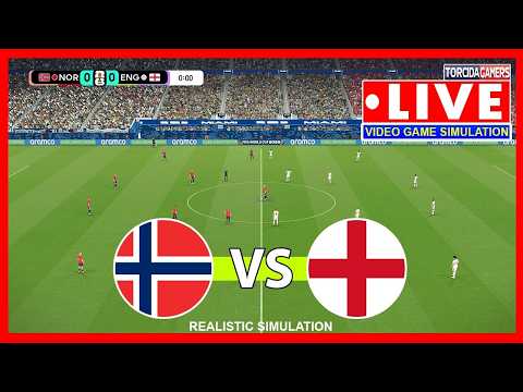 Norway vs England LIVE | World Cup 2026 - Quarterfinals | Match Today Simulation