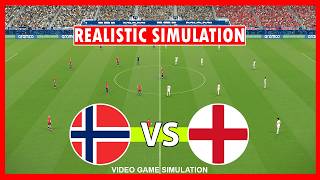 النرويج ضد إنجلترا | كأس العالم 2026 - ربع النهائي | محاكاة eFootball PES 2021 screenshot 4