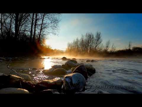 Relaxing HQ Stereo Sound of the water flows in a river. For Sleep, Stress Relief, Meditation, Yoga.