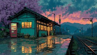 Chill Lofi Beats & Japanese Retro Town | Nostalgic Evening Ambience for Study
