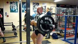 100 x 6 Reps with prototype Zercher Squat harness