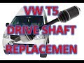VW T5 Driveshaft CV axle replacement