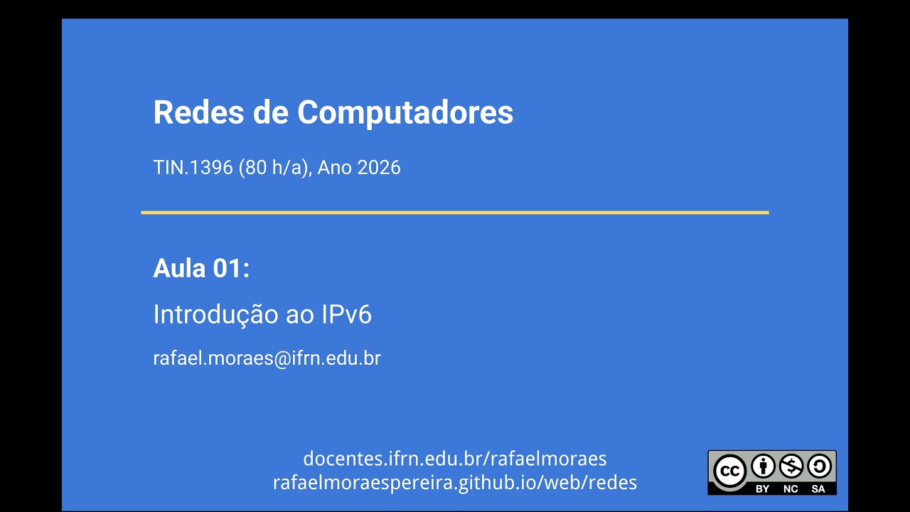 Introdução ao IPv6 (Parte 1 de 2) - YouTube